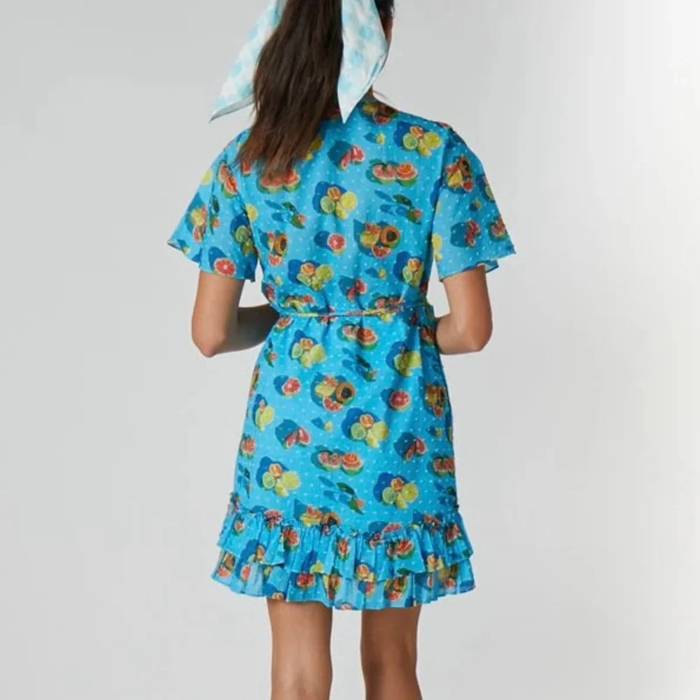 Rachel Antonoff citrus print wrap dress - Picture 5 of 11